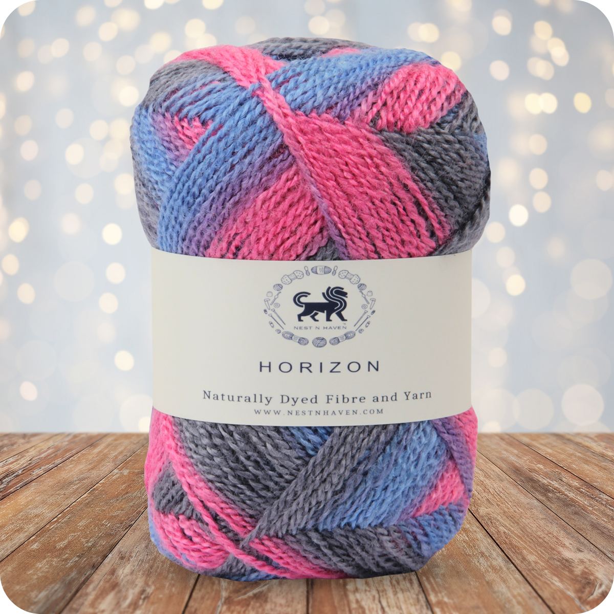 Horizon Naturally Dyed Fibre Yarn (100 gram) -  Multicolor 10