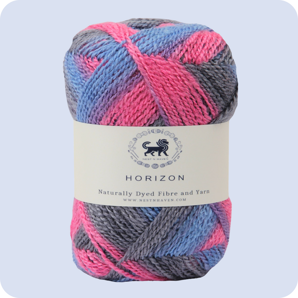 Horizon Naturally Dyed Fibre Yarn (100 gram) -  Multicolor 10