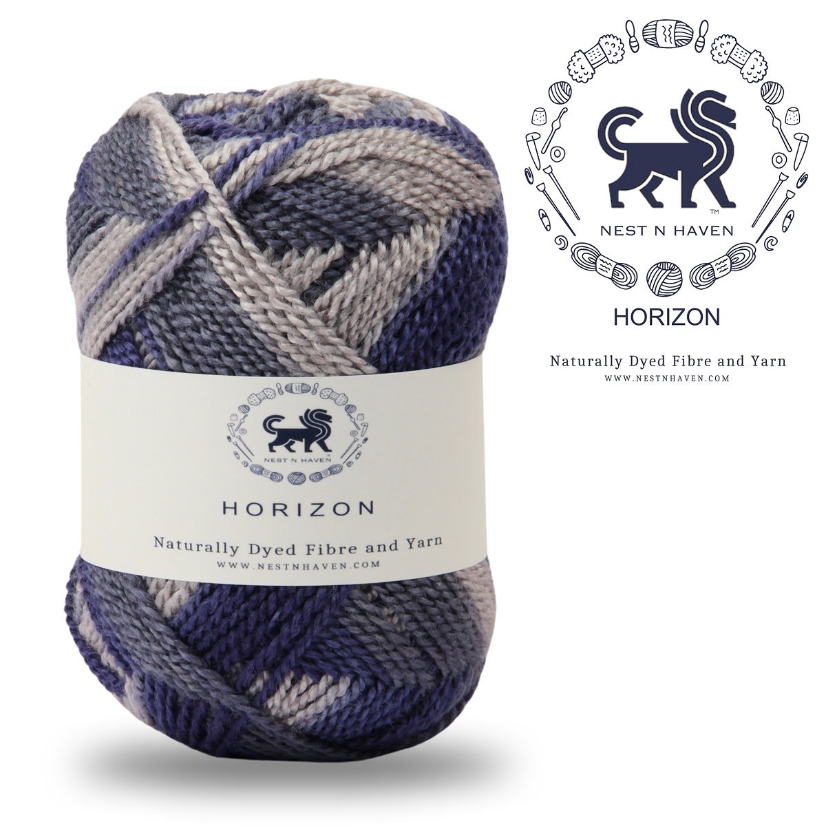 Horizon Naturally Dyed Fibre Yarn (100 gram) -  Multicolor 11