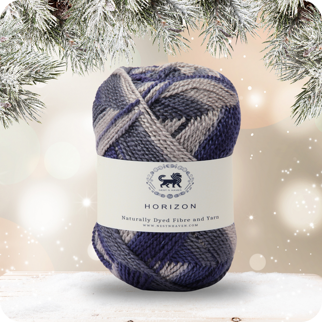 Horizon Naturally Dyed Fibre Yarn (100 gram) -  Multicolor 11