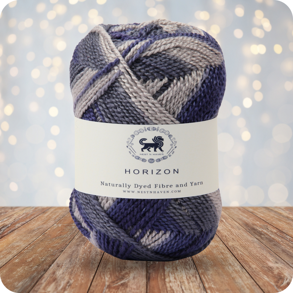 Horizon Naturally Dyed Fibre Yarn (100 gram) -  Multicolor 11