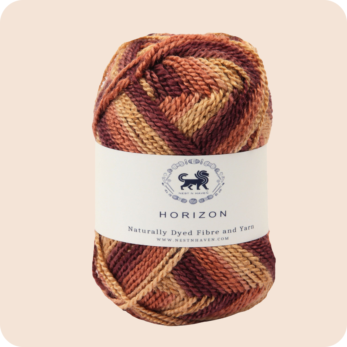 Horizon Naturally Dyed Fibre Yarn (100 gram) -  Multicolor 12