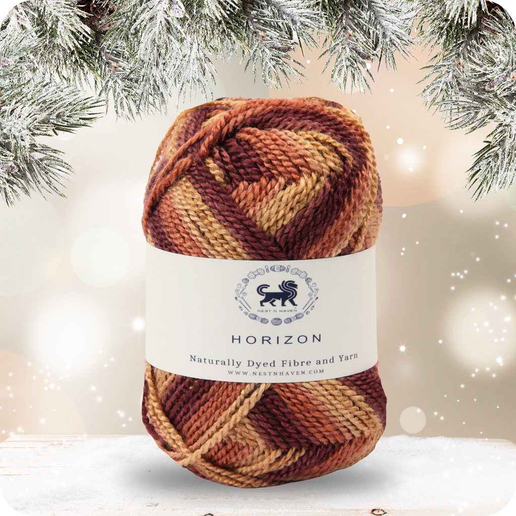 Horizon Naturally Dyed Fibre Yarn (100 gram) -  Multicolor 12
