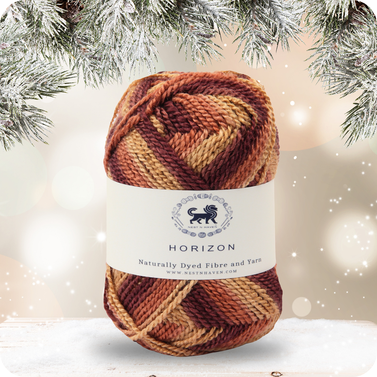 Horizon Naturally Dyed Fibre Yarn (100 gram) -  Multicolor 12
