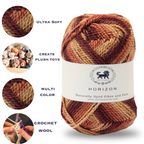 Horizon Naturally Dyed Fibre Yarn (100 gram) -  Multicolor 12