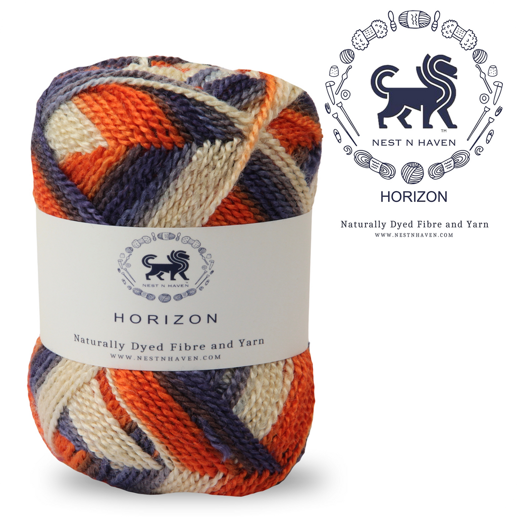 Horizon Naturally Dyed Fibre Yarn (100 gram) -  Multicolor 13