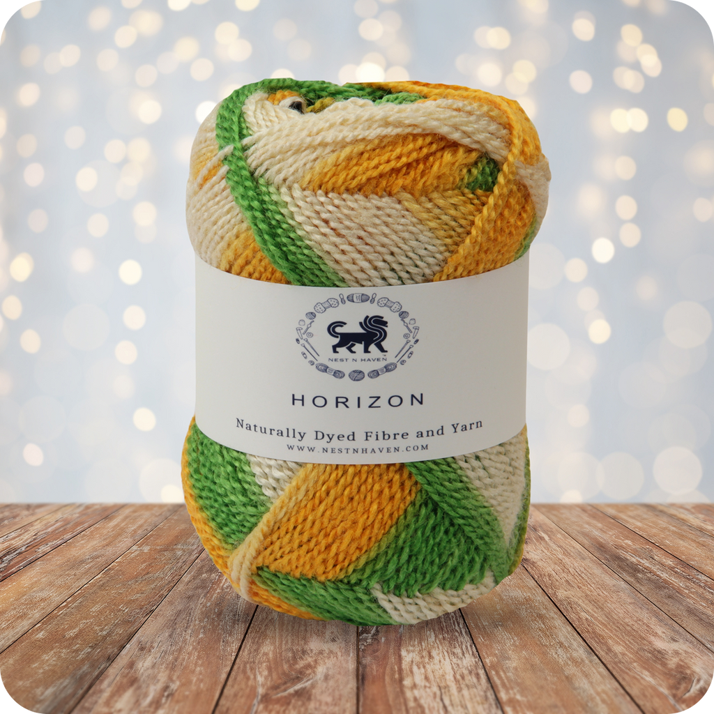 Horizon Naturally Dyed Fibre Yarn (100 gram) -  Multicolor 14
