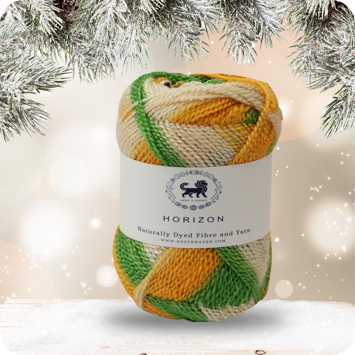 Horizon Naturally Dyed Fibre Yarn (100 gram) -  Multicolor 14