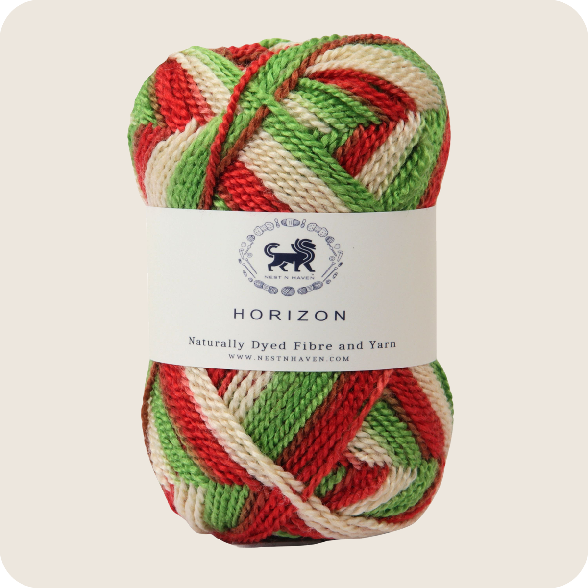 Horizon Naturally Dyed Fibre Yarn (100 gram) -  Multicolor 15
