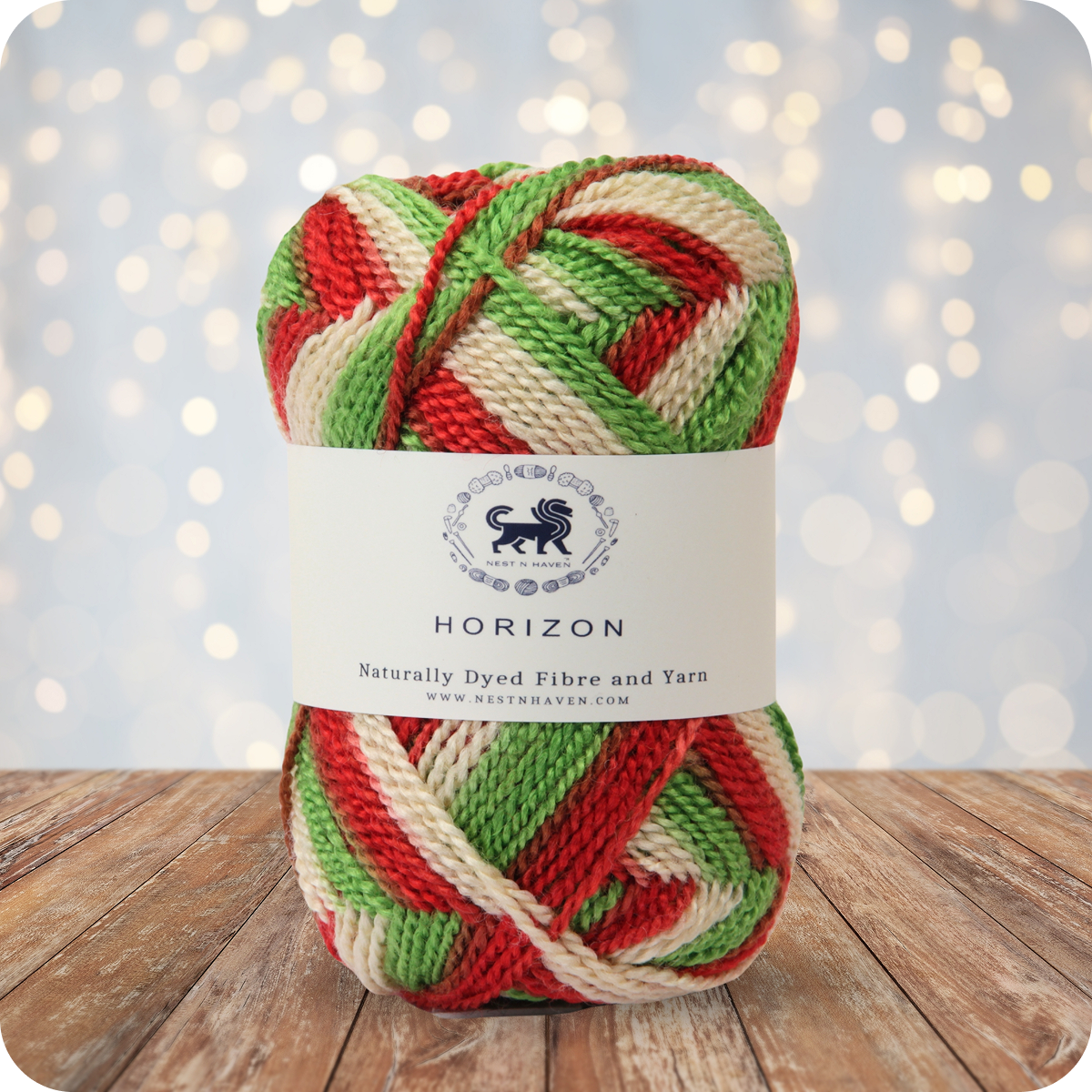 Horizon Naturally Dyed Fibre Yarn (100 gram) -  Multicolor 15