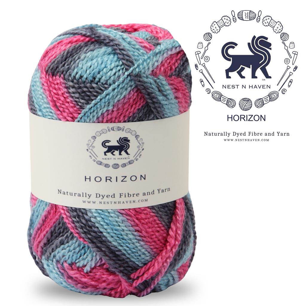 Horizon Naturally Dyed Fibre Yarn (100 gram) -  Multicolor 1