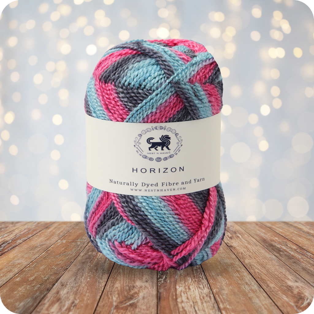 Horizon Naturally Dyed Fibre Yarn (100 gram) -  Multicolor 1
