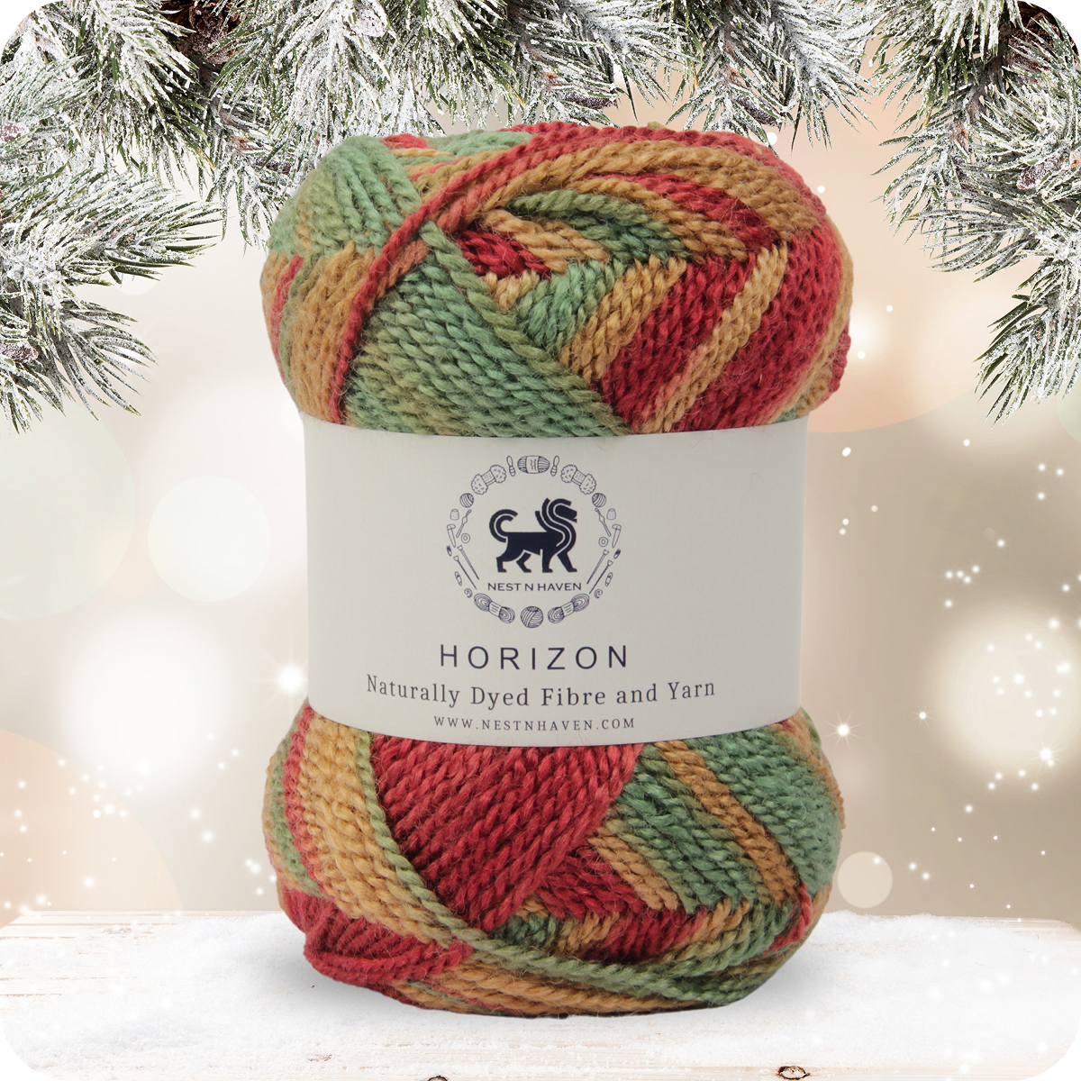 Horizon Naturally Dyed Fibre Yarn (100 gram) -  Multicolor 2