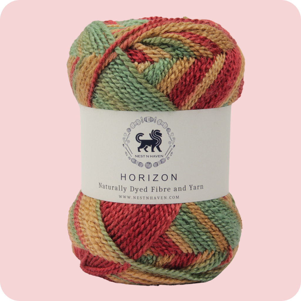 Horizon Naturally Dyed Fibre Yarn (100 gram) -  Multicolor 2