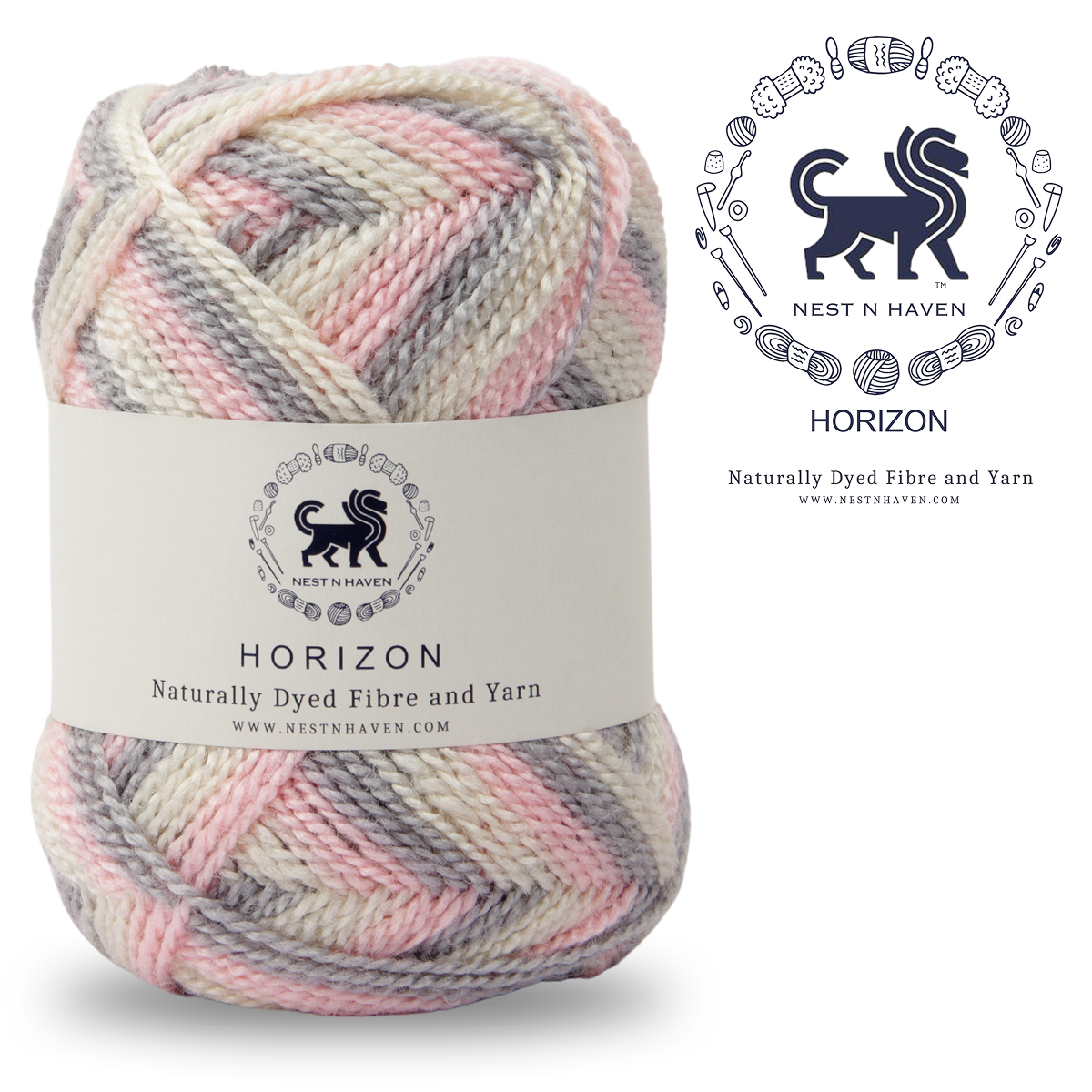 Horizon Naturally Dyed Fibre Yarn (100 gram) -  Multicolor 4