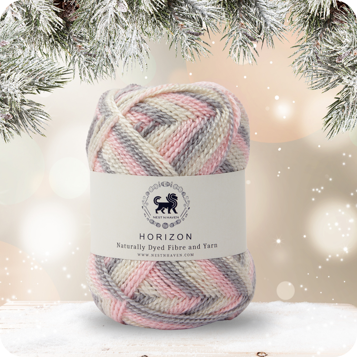 Horizon Naturally Dyed Fibre Yarn (100 gram) -  Multicolor 3