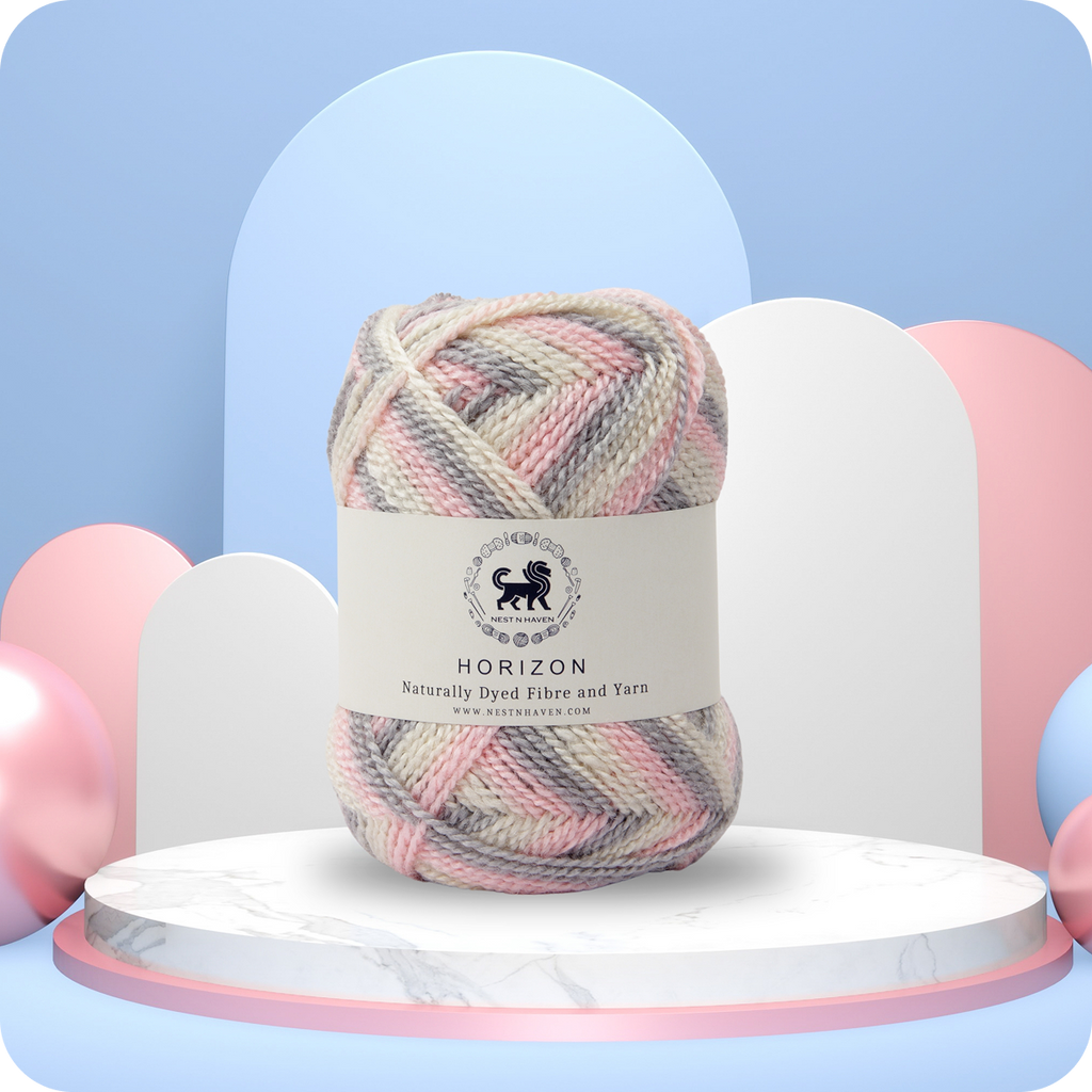 Horizon Naturally Dyed Fibre Yarn (100 gram) -  Multicolor 4