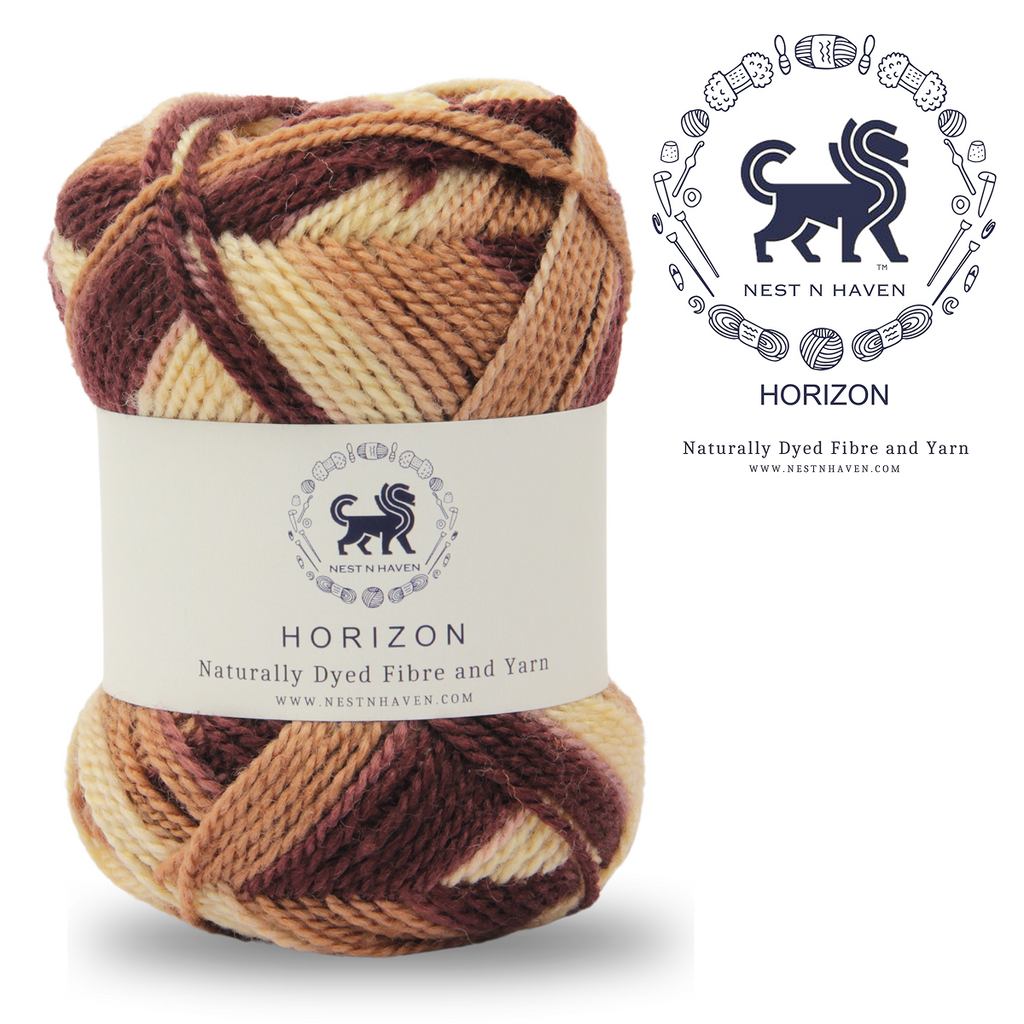 Horizon Naturally Dyed Fibre Yarn (100 gram) -  Multicolor 5