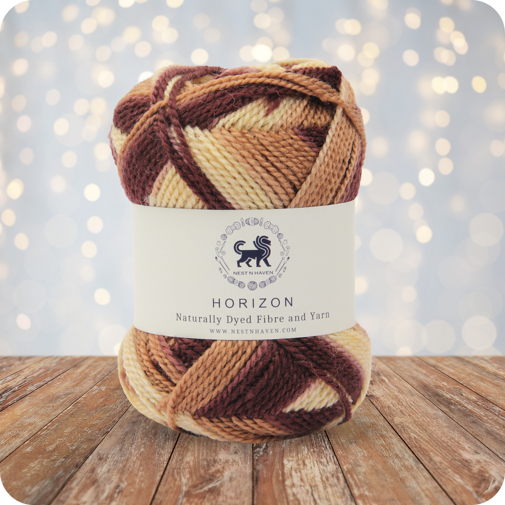 Horizon Naturally Dyed Fibre Yarn (100 gram) -  Multicolor 5