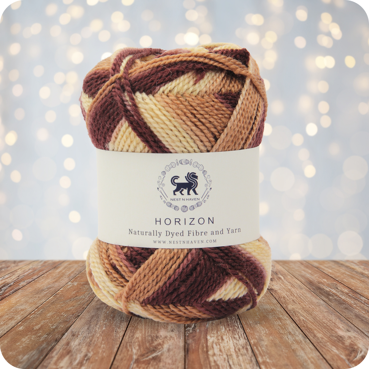 Horizon Naturally Dyed Fibre Yarn (100 gram) -  Multicolor 5