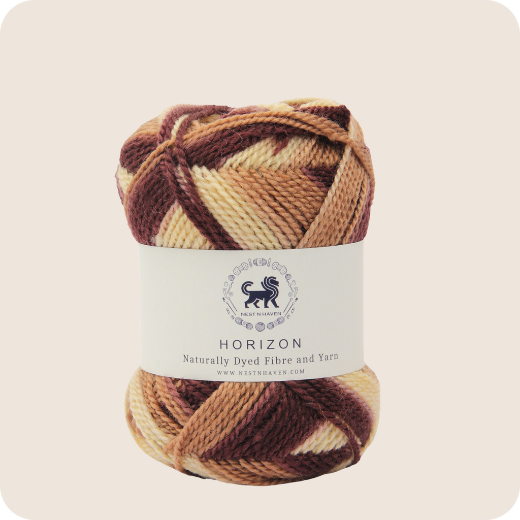 Horizon Naturally Dyed Fibre Yarn (100 gram) -  Multicolor 5