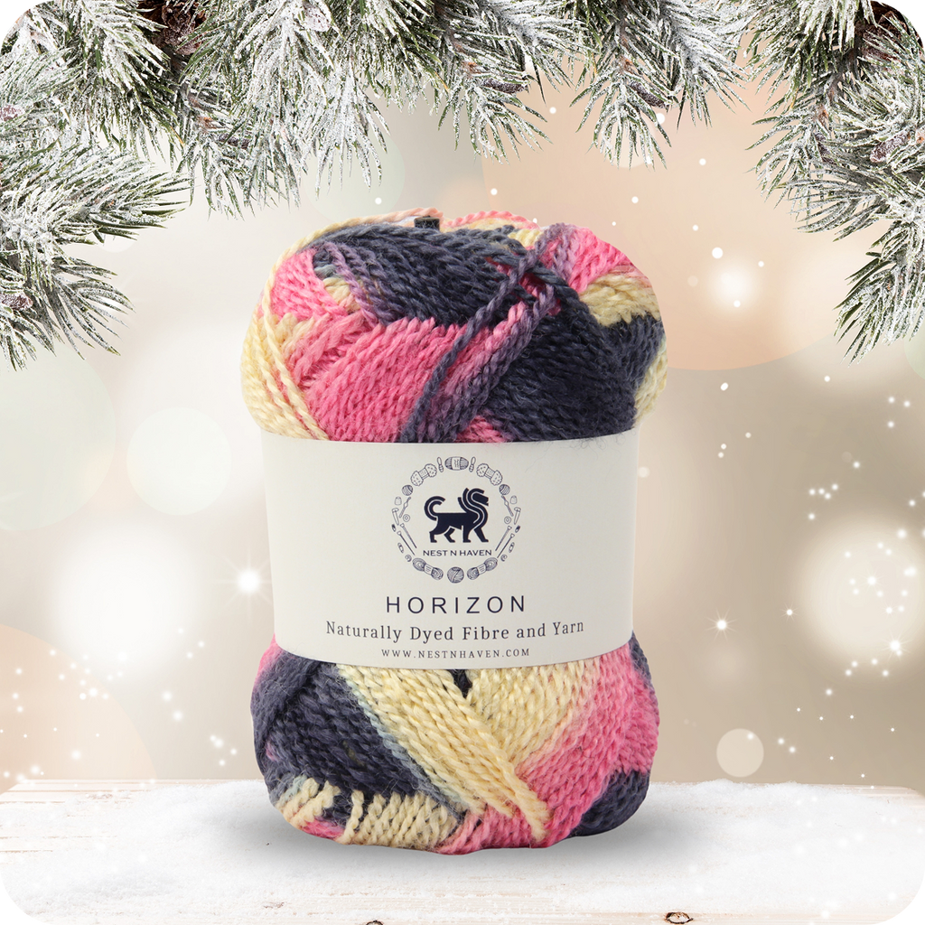 Horizon Naturally Dyed Fibre Yarn (100 gram) -  Multicolor 6