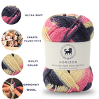 Horizon Naturally Dyed Fibre Yarn (100 gram) -  Multicolor 6