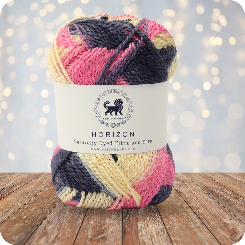 Horizon Naturally Dyed Fibre Yarn (100 gram) -  Multicolor 6