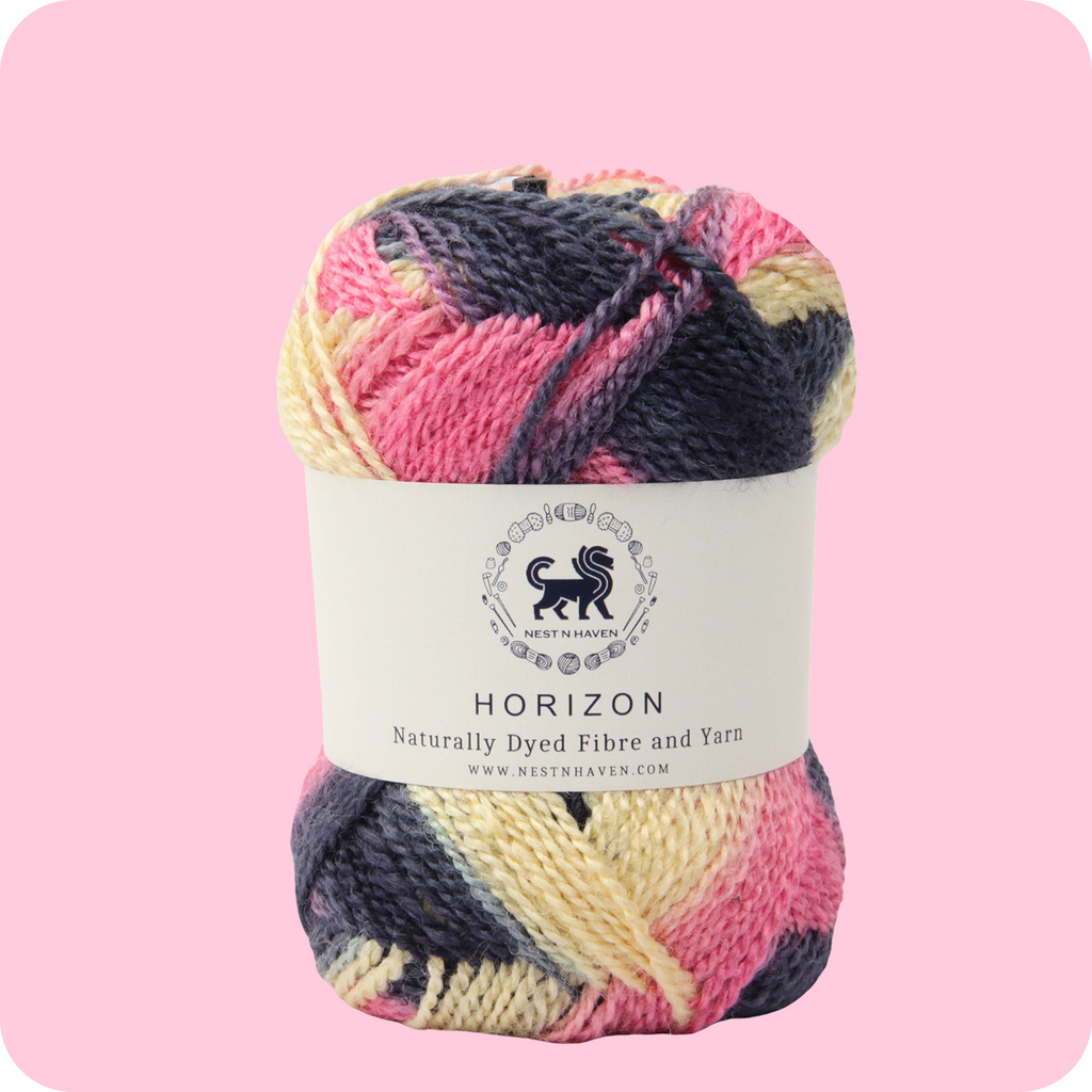 Horizon Naturally Dyed Fibre Yarn (100 gram) -  Multicolor 6
