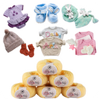 Baby  Yarn  pack of 6 (25gms x 6) 150 gram -  Lemon Yellow