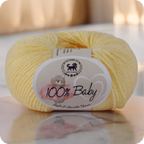 Baby  Yarn  pack of 6 (25gms x 6) 150 gram -  Lemon Yellow