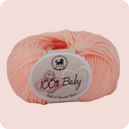Baby  Yarn  pack of 6 (25gms x 6) 150 gram -  Light Peach