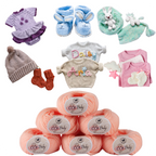 Baby  Yarn  pack of 6 (25gms x 6) 150 gram - Light Peach