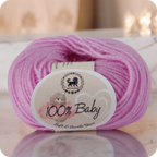 Baby  Yarn  pack of 6 (25gms x 6) 150 gram -  Lilac