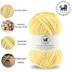 Plush and Cuddly Yarn (100 gram) - Lemon Yellow