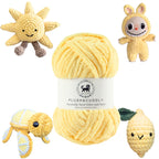 Plush and Cuddly Yarn (100 gram) - Lemon Yellow