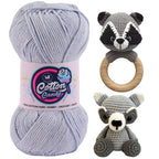 Cotton Candy Cotton Yarn (100 gram) - Light Gray