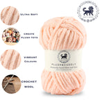 Plush and Cuddly Yarn (100 gram) - Light Peach