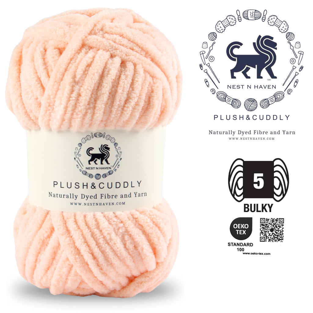 Plush and Cuddly Yarn (100 gram) - Light Peach