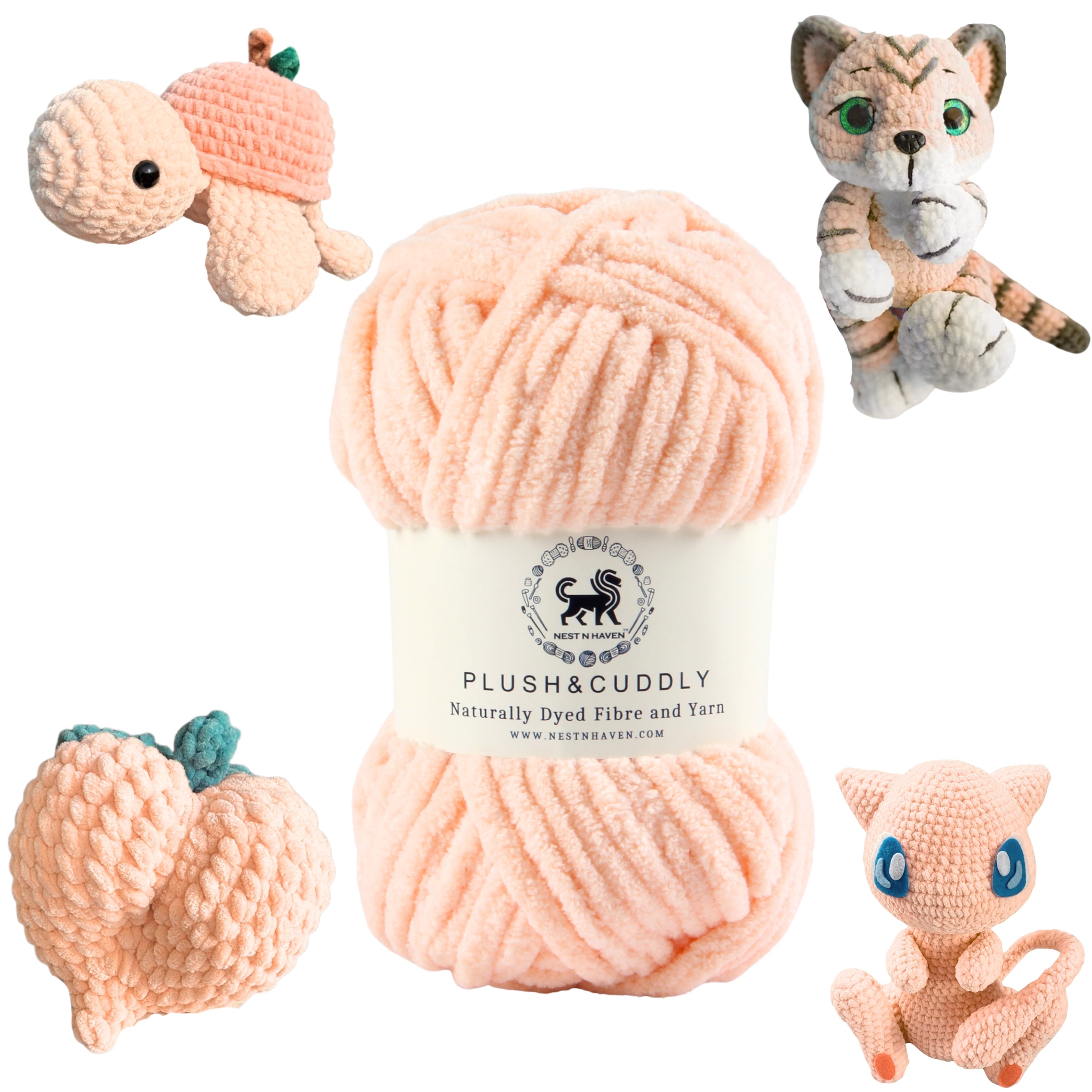 Plush and Cuddly Yarn (100 gram) - Light Peach