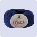 Baby  Yarn  pack of 6 (25gms x 6) 150 gram -  Midnight Blue