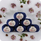 Baby  Yarn  pack of 6 (25gms x 6) 150 gram -  Midnight Blue