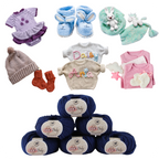 Baby  Yarn  pack of 6 (25gms x 6) 150 gram -  Midnight Blue