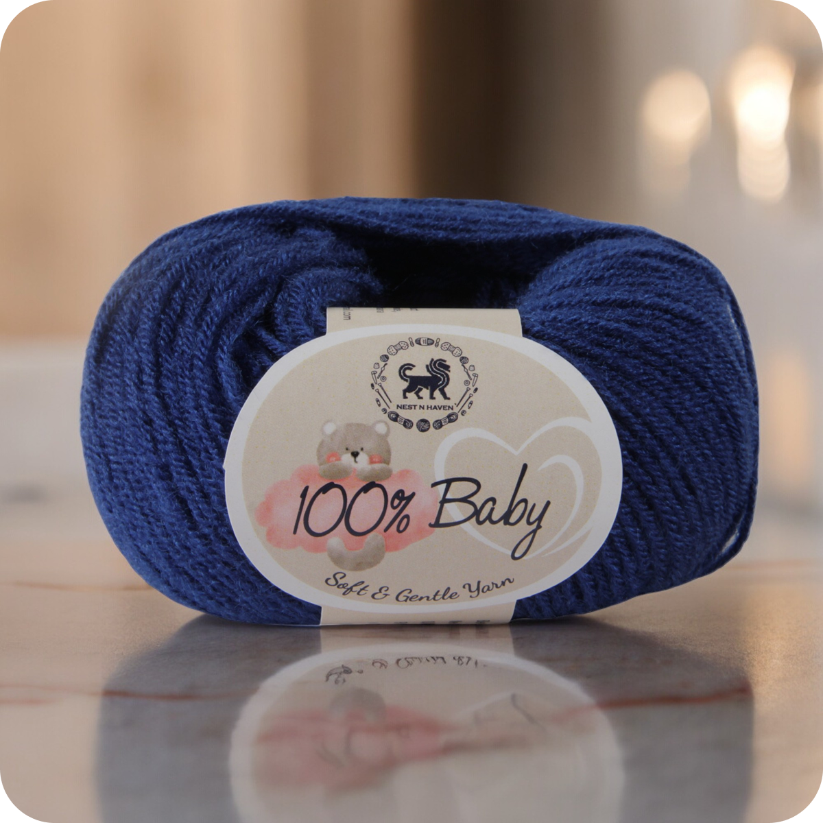 Baby  Yarn  pack of 6 (25gms x 6) 150 gram -  Midnight Blue