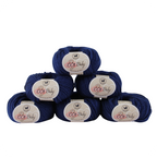 Baby  Yarn  pack of 6 (25gms x 6) 150 gram - Midnight Blue
