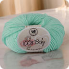 Baby  Yarn  pack of 6 (25gms x 6) 150 gram -  Mint Green
