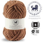 Plush and Cuddly Yarn (100 gram) - Milk Chocolate Brown