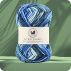 Fatboy Chunky Naturally Dyed Fibre Yarn (100 gram) - Multicolor 10