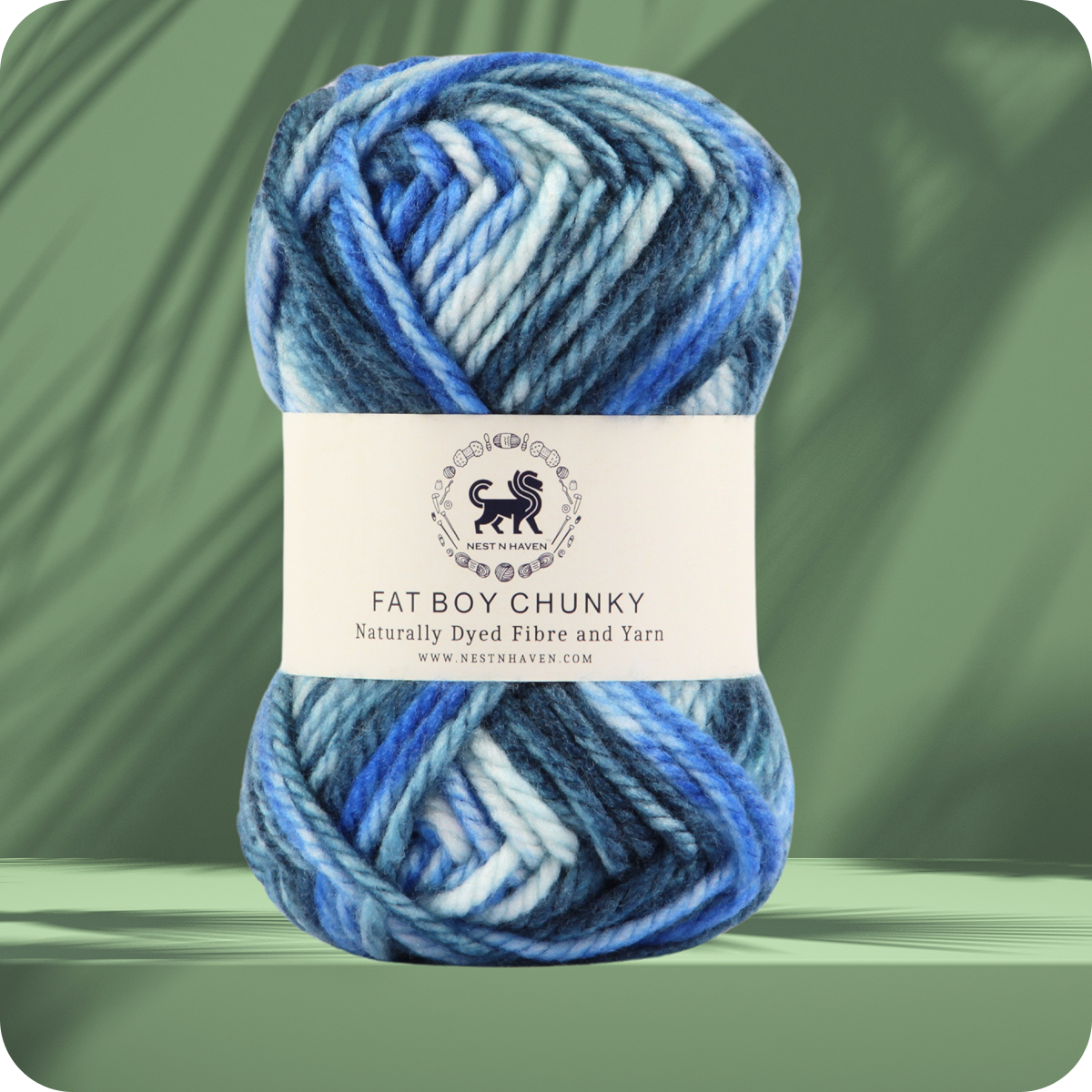 Fatboy Chunky Naturally Dyed Fibre Yarn (100 gram) - Multicolor 10
