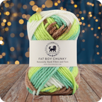 Fatboy Chunky Naturally Dyed Fibre Yarn (100 gram) - Multicolor 1
